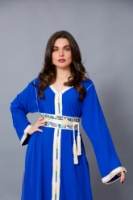 صورة Modern Moroccan Kaftan With Embroidered Belt